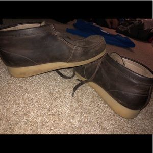 Men’s brown wallabies